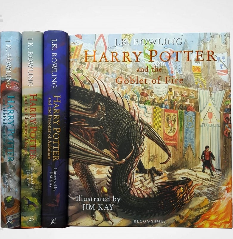 پک 4 جلدی کتابهای هری پاتر مصور (هارد کاور) Harry Potter Illustrated Collection Hardcover