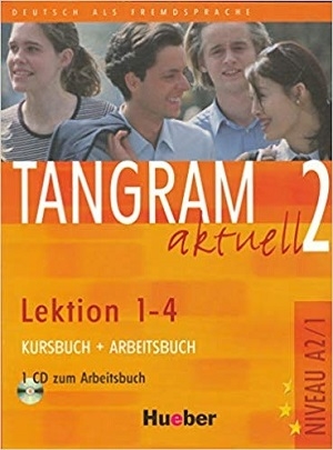 کتاب آلمانی تانگرام TANGRAM 2 Aktuell NIVEAU A2/1 Lektion 1-4 Kursbuch + Arbeitsbuch+ CD