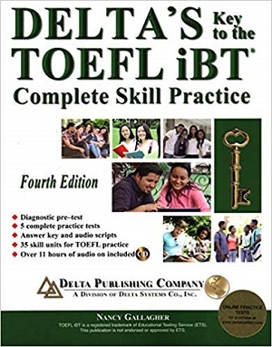 کتاب تافل دلتا ویرایش چهارم Deltas Key to the TOEFL iBT 4th+CD