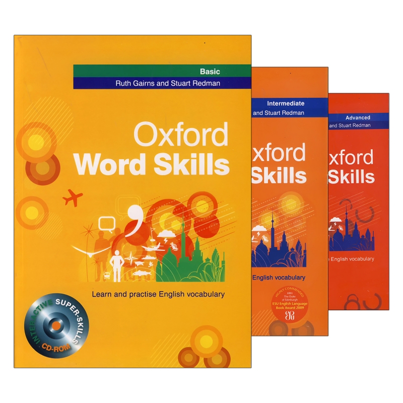 مجموعه 3 جلدی کتاب آکسفورد ورد اسکیلز ویرایش قدیم Oxford Word Skills