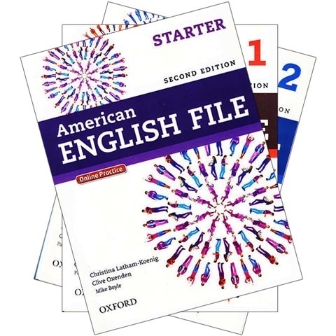 پکیج 3 جلد اول کتابهای امریکن انگلیش فایل ویرایش دوم American english fil 2nd