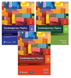 پک کامل کتاب کانتمپروری تاپیک ویرایش چهارم Contemporary Topics (4th) 1+2+3+cd