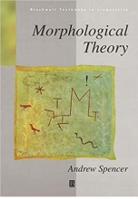 کتاب مورفولوژیکال تئوری Morphological Theory An Introduction to Word Structure in Generative Grammar