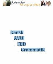 کتاب دستور زبان دانمارکی Dansk AVU FED Grammatik
