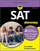 کتاب اس ای تی فور دامیز بوک SAT For Dummies Book + 4 Practice Tests Online