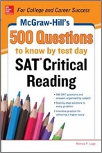 کتاب مک گروهیل 500 اس ای تی کریتیکال ریدینگ کوئسشن McGraw Hills 500 SAT Critical Reading Questions to Know by Test Day