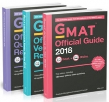 پک 3 جلدی جی مت آفیشیال گاید GMAT Official Guide 2018 Bundle