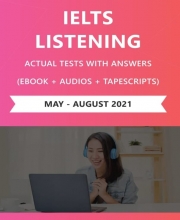 کتاب زبان آیلتس لیسنینگ اکچوال تست می تا آگوست ۲۰۲۱ (IELTS Listening Actual Tests (May – August 2021