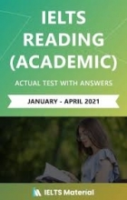 کتاب آیلتس ریدینگ آکادمیک (IELTS Reading Academic Actual Tests with Answers (Jan – April 2021