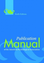 کتاب زبان پابلیکیشن منیوال Publication Manual of the American Psychological Association 6th ed