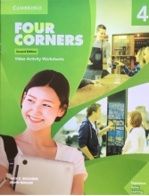 کتاب Four Corners 4 Video Activity book with DVD 2nd Edition (کتاب فیلم فور کورنرز ویرایش دوم)