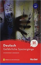کتاب داستان آلمانی پیاده روی های خطرناک Gefahrliche Spaziergange + cd