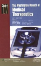 کتاب زبان واشنگتون منیوال اف مدیکال تراپیوتیکس The Washington Manual of Medical Therapeutics, 33rd Edition 2010