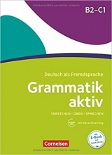 کتاب گرمتیک اکتیو آلمانی Grammatik aktiv: B2/C1 - Üben, Hören, Sprechen رحلی
