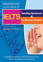 کتاب Innovative Source Book of IELTS Speaking Specimens & free discussion materials