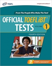 کتاب آفیشیال تافل آی بی تی تستس Official TOEFL iBT Tests Volume 1 Fourth Edition