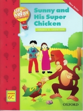 کتاب زبان آپ اند اوی این انگلیش سانی و مرغ قهرمانش Up and Away in English. Reader 6C: Sunny and His Super Chicken