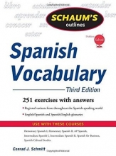 کتاب اسپنیش وکبیولری Schaums Outline of Spanish Vocabulary , 3ed