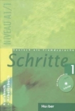 کتاب شریته آلمانی Deutsch als fremdsprache Schritte 1 NIVEAU A 1/1 Kursbuch + Arbeitsbuch