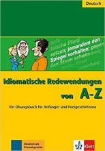 کتاب زبان اصطلاحات آلمانی Idiomatische Redewendungen von A - Z