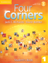 کتاب آموزشی فورکرنز 1 ویرایش قدیم Four Corners 1 Student Book and Work book with CD
