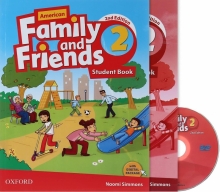 کتاب امریکن فمیلی اند فرندز 2 ویرایش دوم American Family and Friends 2 (2nd) SB+WB+CD سايز كوچك