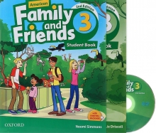 کتاب امریکن فمیلی اند فرندز 3 ویرایش دوم American Family and Friends 3 (2nd) SB+WB+CD سايز كوچك