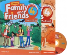کتاب امریکن فمیلی اند فرندز 4 ویرایش دوم  American Family and Friends 4 (2nd) SB+WB+CD سايز كوچك