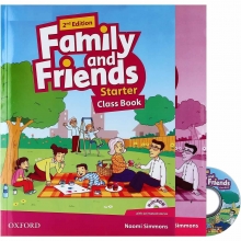 كتاب امریکن فمیلی اند فرندز استارتر ویرایش دوم  American Family And Friends Starter 2nd SW + WB+ CD سايز كوچك