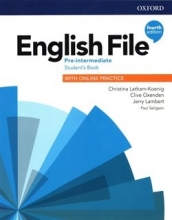 كتاب آموزشی انگلیش فایل پری اینترمدیت ویرایش چهارم  English File Pre-intermediate (4th) SB+WB+CD