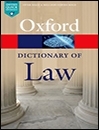 کتاب زبان اکسفورد دیکشنری اف لا Oxford Dictionary of Law 8th Edition