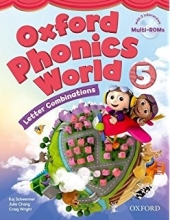 کتاب آکسفورد فونیکس ورد Oxford Phonics World 5 SB+WB+DVD