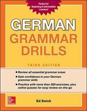 کتاب المانی جرمن گرامر دریلز German Grammar Drills, Third Edition