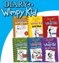 سری 6 تایی کتاب های داستان خاطرات یک بچه چلمن Diary of A Wimpy Kid