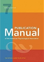 كتاب پابلیکیشن منیوال Publication Manual of the American Psychological Association Seventh Edition