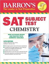 کتاب بارونز اس ای تی سابجکت تست کمیستری Barron’s SAT Subject Test Chemistry 12th Edition
