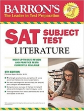 کتاب بارونز اس ای تی سابجکت تست لیترچر ویرایش ششم Barron’s SAT Subject Test Literature 6th Edition
