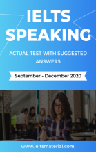 کتاب زبان آیلتس اسپیکینگ اکچوال تست سپتامبر تا دسامبر ۲۰۲۰ IELTS Speaking Actual Tests Sep - Dec 2020